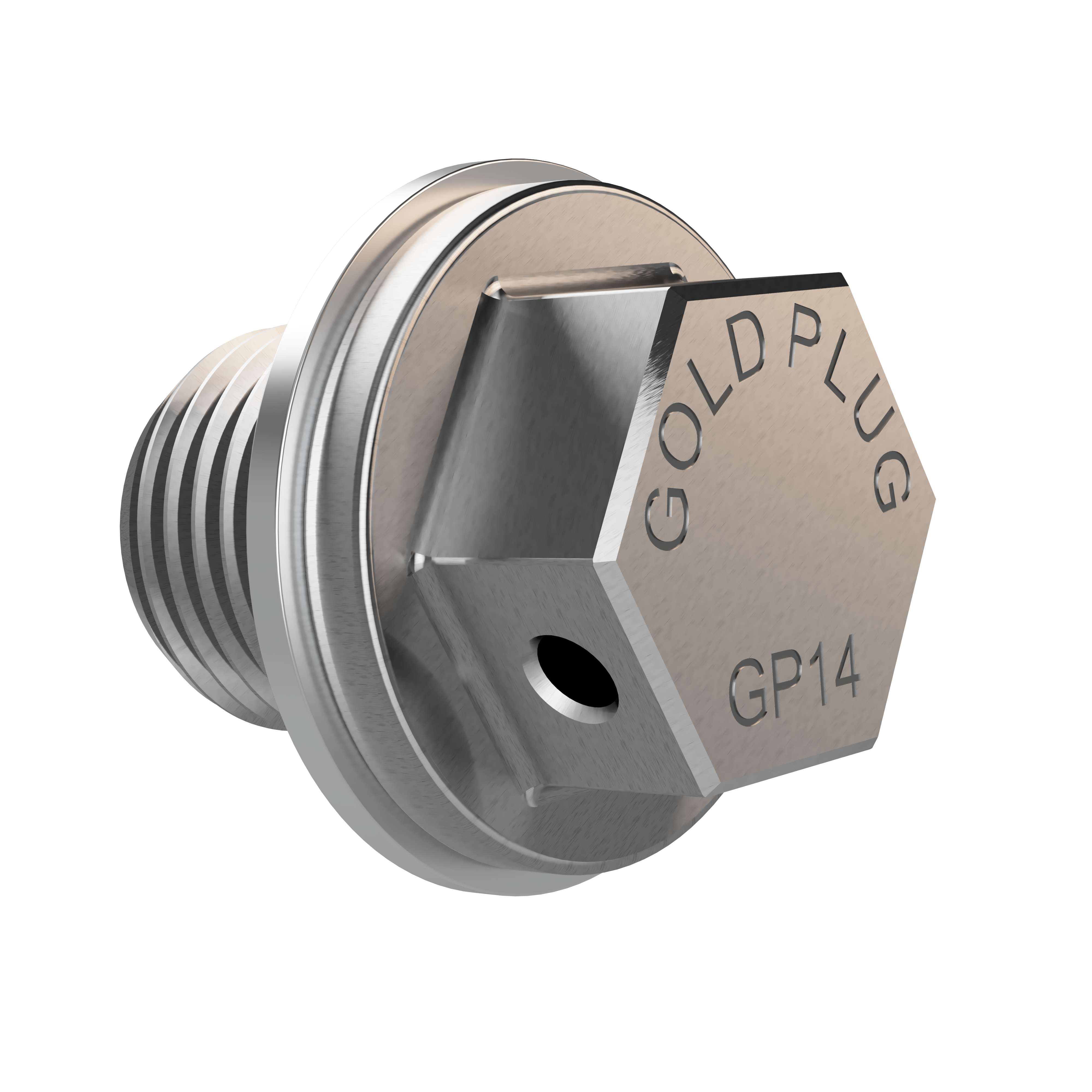 GoldPlug | M16x1.5 | GP14 | USA | Magnetic Drain Plug | Stainless | Fits all Subaru 4 Cylinder engines | SW10 Washer Included |