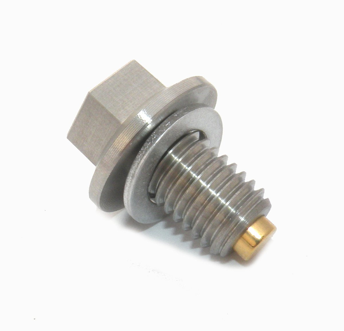 GoldPlug | M12x1.75 | AP04 | USA | Magnetic Drain Plug | Stainless | Fits Duramax 2017-2025, Fits all Chevy/GMC 2020-2025, Fits all Ford cars EXCLUDING 3.0l and 2.7l V6  | SW01 Washer Included |