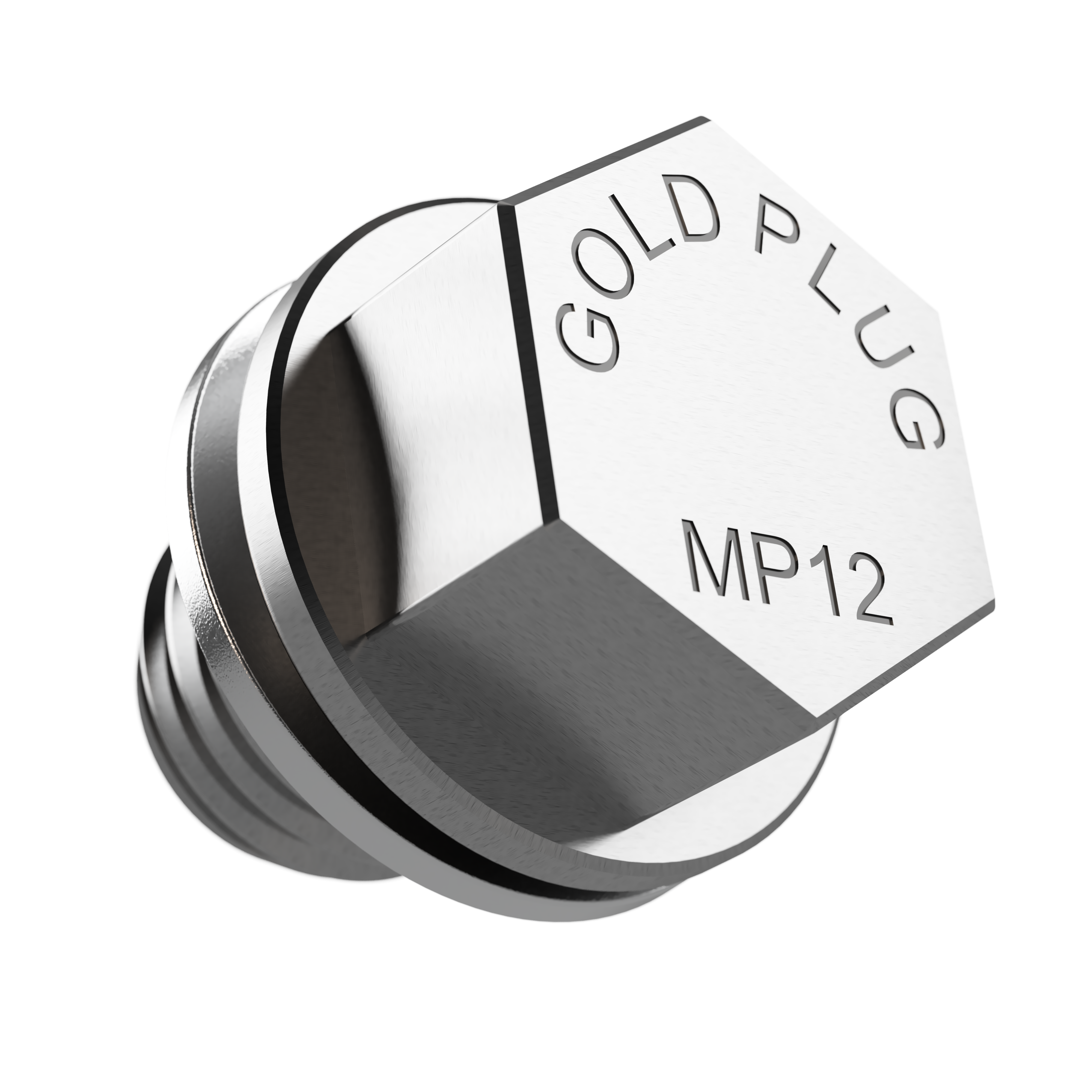 GoldPlug | M10x1.25 | MP12 | USA | Magnetic Drain Plug | Stainless | Fits All Yamaha Grizzly/Kodiak Front Differentials | SW07 Washer Included |