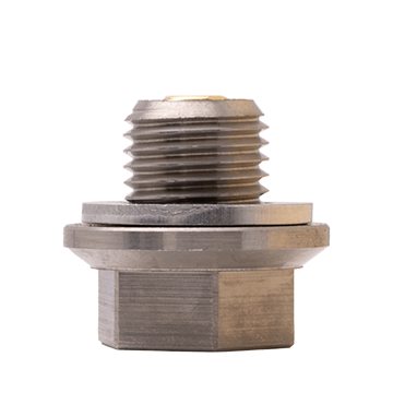 GoldPlug | M14x1.5 | AP02R | USA | Magnetic Drain Plug | Stainless | Fits All Yamaha Grizzly/Kodiak Rear Differentials | Reduced Depth | SW02 Washer Included |