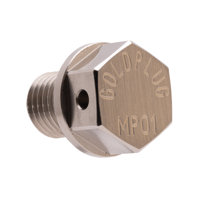 GoldPlug | M12x1.5 | MP01 | USA | Magnetic Drain Plug | Stainless | Fits Most Honda Motorcycles | SW03 Washer Included |