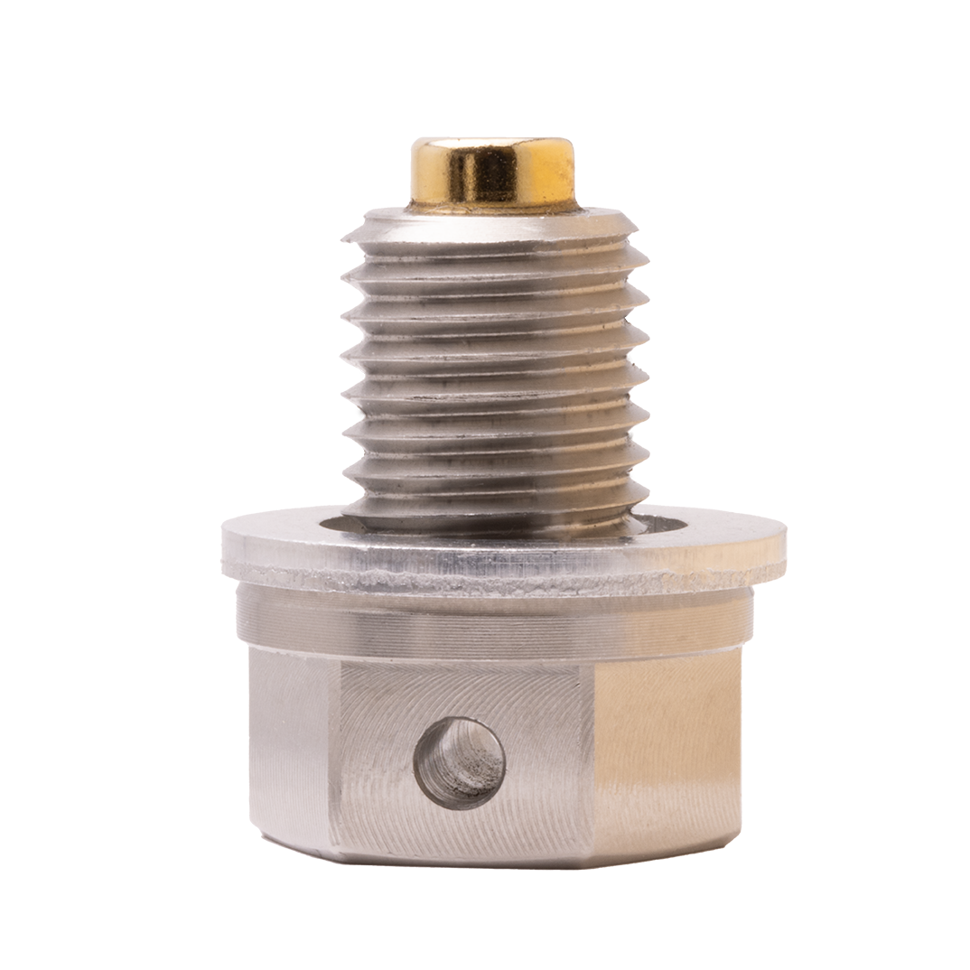 GoldPlug | M12x1.5 | MP01 | USA | Magnetic Drain Plug | Stainless | Fits Most Honda Motorcycles | SW03 Washer Included |
